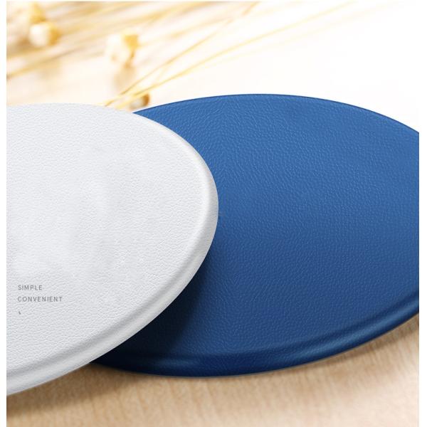 Smart Round Desktop Wireless Phone Charging Pad / Wireless Charger Qi Standard