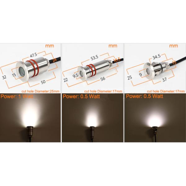 Underground Light LED Outdoor Mini Spotlight 1W 12V Underwater Buried Light Aisle Step Light Waterproof Spot Light