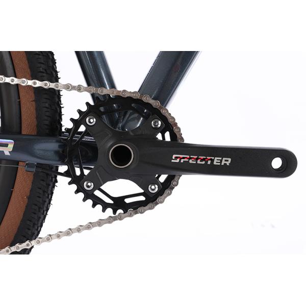Aluminium Alloy Hollow Crankset Bicycle with SHIMANO Hydraulic Brake and Wire-controlled Air Lockable Fork