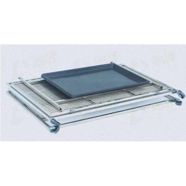 Large Foldable Stainless Steel Dog Cage with No Pattern and Push-up Closure