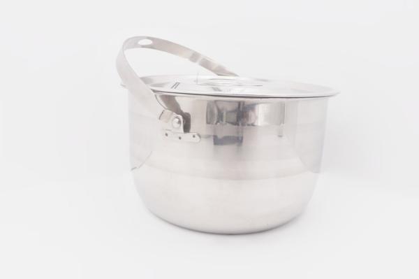 Cookware Set 27cm Stainless Steel Cooking Pot For Hiking