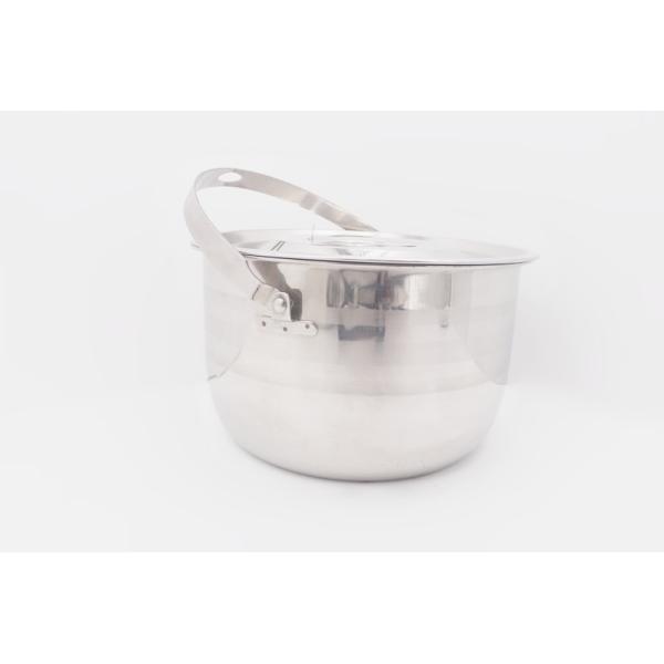 18cm Kitchenware and cookware round metal cooking stock pot stainless steel cooking pot