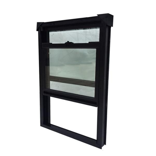 Aluminum Alloy Single Hung Window With Timber Reveals Standard Grade Nylon Style