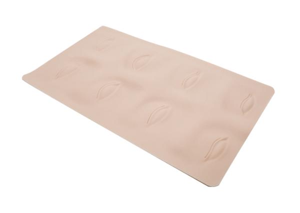 Silicone 26.1*15.1*0.15cm Washable Permanent Makeup Practice Skin