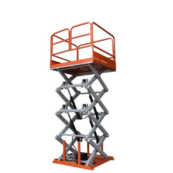1T - 4T Fixed Electric Hydraulic Scissor Cargo Lift Table 1m - 4m Scissor Lift