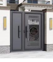 Puerta tubular de acero de alta gama, simple y elegante Puerta de 2m*1.8m