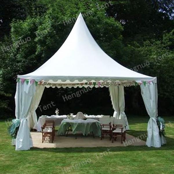 5x5m Spring Pagoda Top Garden Party Gazebo Waterproof Tent With European Windows