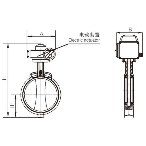 Клапан-бабочка клапан-бабочки 10 вафли клапан-бабочки PN16 Dn250 стержня углерода стальная A216 WCB стали отливки обнаженная