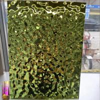 Rítmico de agua Acero inoxidable acabado de agua hoja de metal ondulado a los emiratos árabes