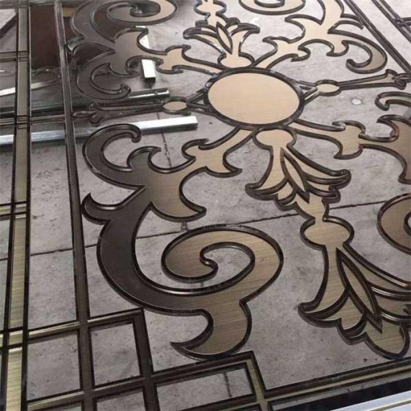 rose gold color metal stainless steel 3D panels for wall cladding china supplier