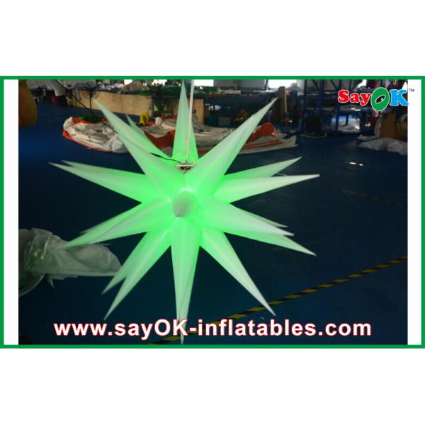 Custom Made Giant LED Inflatable Star For Outdoor Wedding Decoration