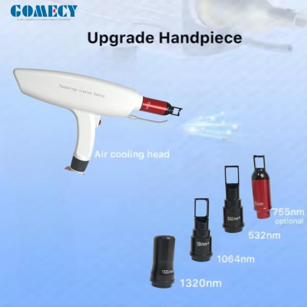 Picolaser Picosecond Q-Switched ND YAG Laser 1064nm 532nm 755nm  1320nm with air Cooling Sure Picocare Tattoo Removal Machine