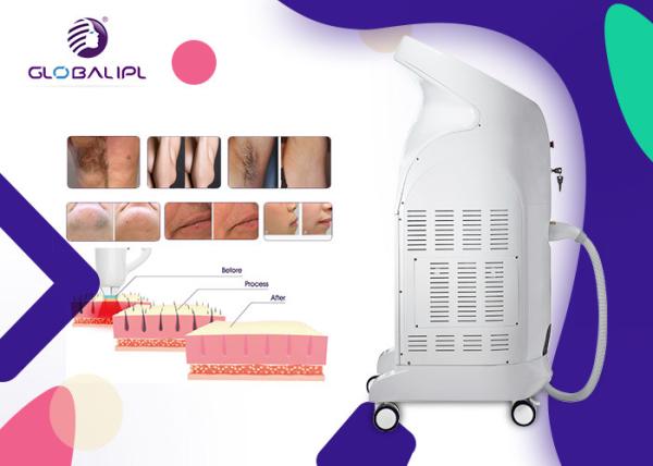 Vertical 808nm Diode Laser Hair Removal Beauty Machine For Hair Removal Large Spot Size