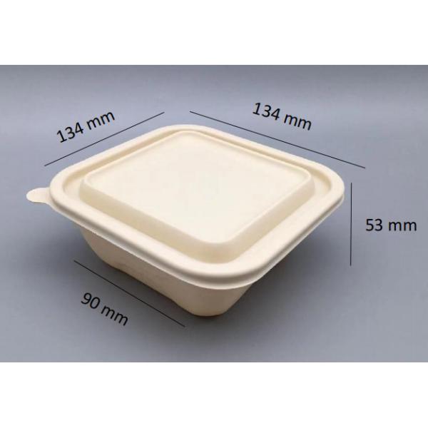 Biodegradable Corn Starch Food Container Restaurant To Go Boxes 450ML