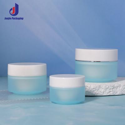 Custom Round Plastic Type PP 30 50g Matte Empty Eye Facial Luxury Cream Jars for Face Cream Skincare Lotion Packaging