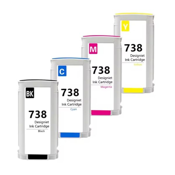 Betcolor 738 130ML Full Dye for Cartridge Compatible with HP Designjet T850/T950 Printers