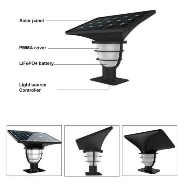 IP65 Solar Powered Yard Lights , Solar Panel Outside Lights CE Certificated