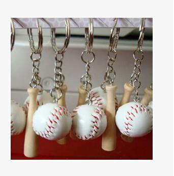 New creative gift product baseball keychain keyrings wedding gift