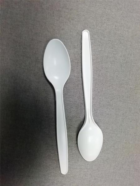 6.7 Inch Corn Starch  Bio-Plastic Spoon Biodegradable Utensils Made From Renewable Plant-Based Resources