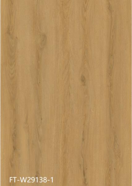 GKBM FT-W29138-1 Anti-slip Wear Resistance Brown Jump Color Oak Wood Grain Stone Vinyl Composite Click SPC Flooring