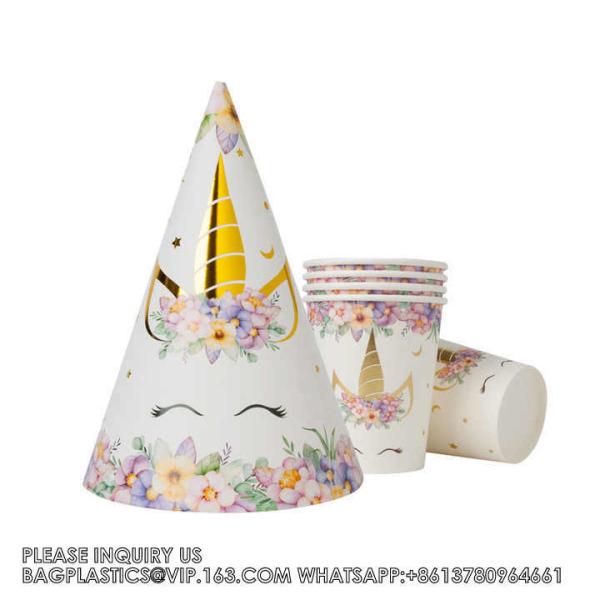 Hot Stamping Unicorn Themed Children'S Birthday Suit Party Supplies Creative Unicorn Party Supplies