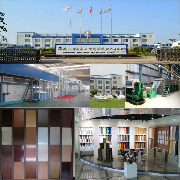 3003 Series Dupont Polymer Adhesive Silver Color 5mm Aluminum Exterior Commercial Building Wall Panels