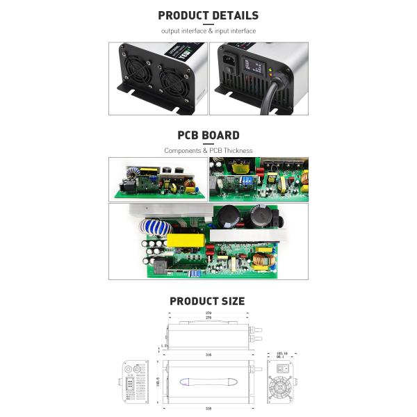 24V 240Ah 250Ah 280Ah 300Ah Industrial Standard Forklift lithium battery Charger
