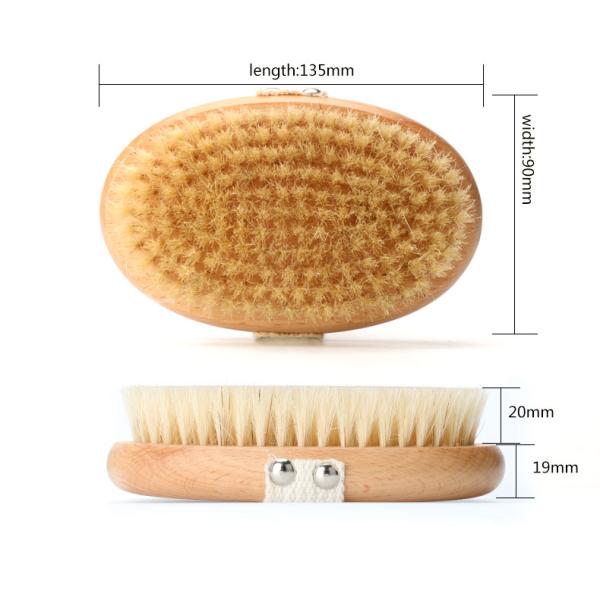 Vegan Sisal Body Dry Brush Boar Bristle Bath Brush Skin Exfoliation