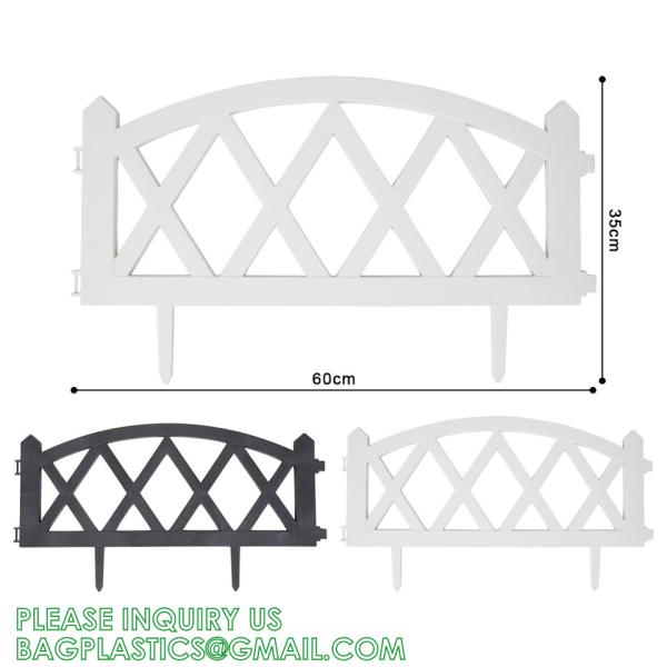 Metal Fence, Plastic Fence, Wooden Fence, Lawn Edging Border Outdoor Garden Fence Panels Decorative Plastic Fencing