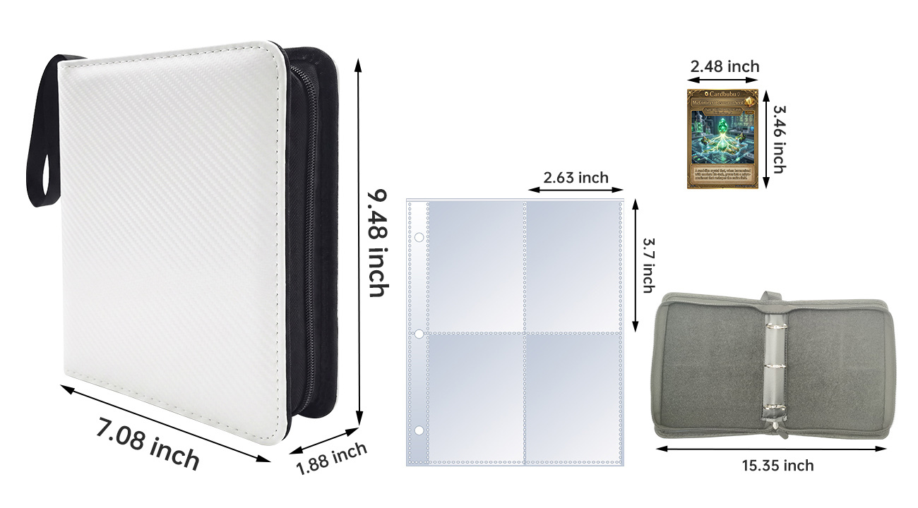 Premium 400 Pocket Card Binder for TCG Sports Cards Game Collections OEM Factory