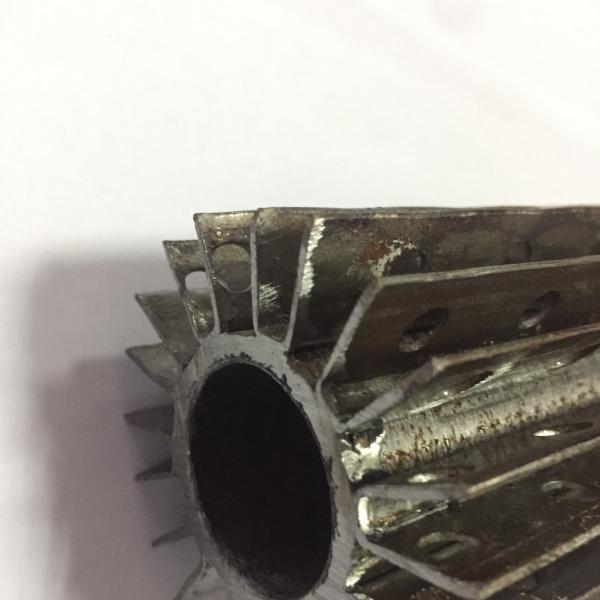 DELLOK HF Welded Twisted Strips TP316L SS Longitudinal Finned Tube