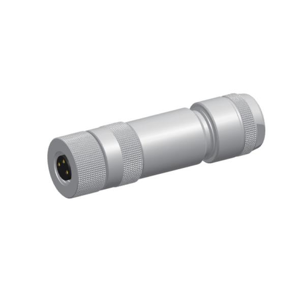 M8 Female 3 Pin 3pin 3p Attachable Assembly Round Circular Connector ip67 M8 Straight Hole Metal Plug 3P
