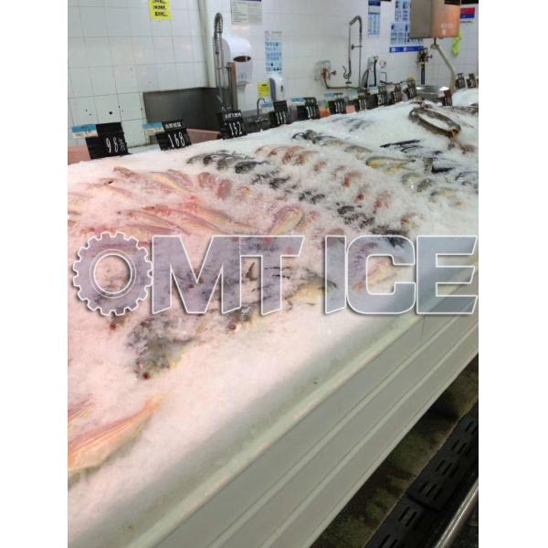 Refrigerante R404a Máquina de hielo de agua de mar 380V de 2 toneladas