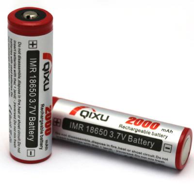 NEWEST QIXU IMR 18650 2000mAh 3.7V High Drain LiMn Battery(button Top)