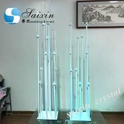 Venda quente porta-velas de ouro alto peças centrais para decoração de casamento