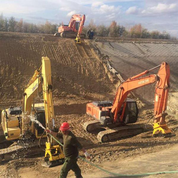 2000rpm Excavator Compactor Attachment , OEM Excavator Mounted Wacker Plate