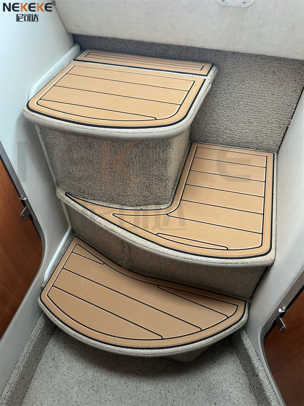 Bayliner 2855 2000-2006 Upper Deck EVA Faux Teak Deck Mat Marine Flooring Pad