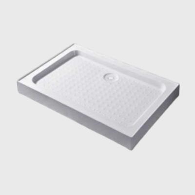 ODM Rectangle Corner Shower Base Tray White Acrylic 700x1200 With Drainer