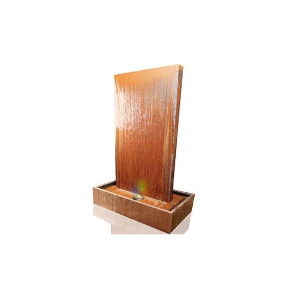 120cm Vertical Corten Steel Water Feature Wall With LED Light