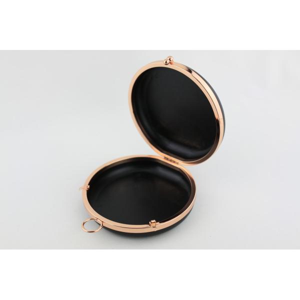 223g 14cm Rose Gold Round Purse Frame For Cosmetic Bag