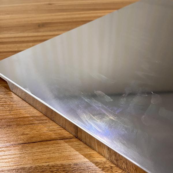 600x600mm Aluminum Metal Ceiling Non Perforation Aodnized Half Mirror Aluminum Hook On Panel