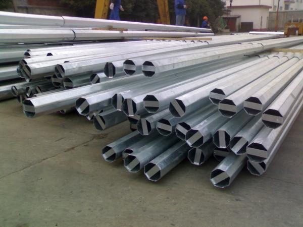 10m 35ft Galvanized Steel Tubular Tower Pole Non Standard