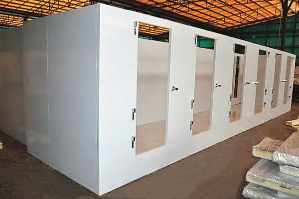 Supermarket Tempered Glass Door Display Fridge Frozen Food Walk In Freezer