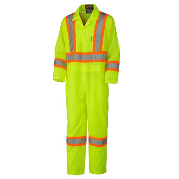 Custom Workwear Logo Reflective Uniforms Two Button Pockets 100% Polyester