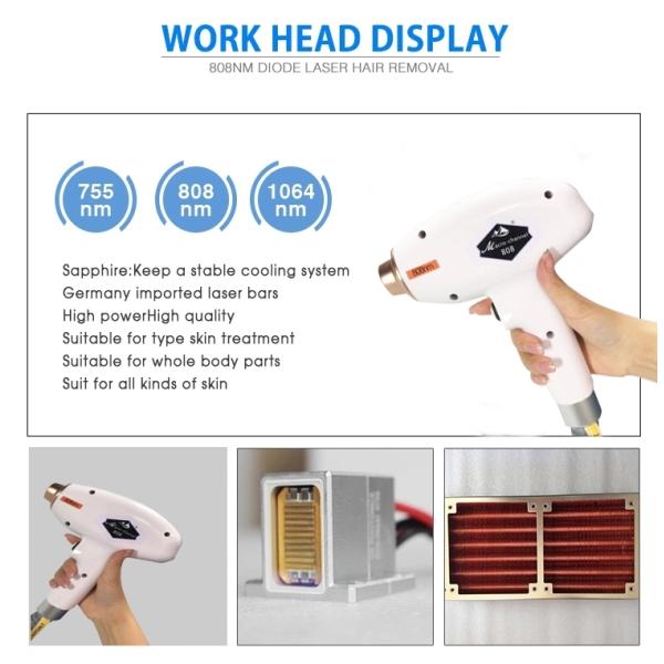 Никакая машина удаления волос лазера диода дома боли для всей кожи не печатает удаление волос