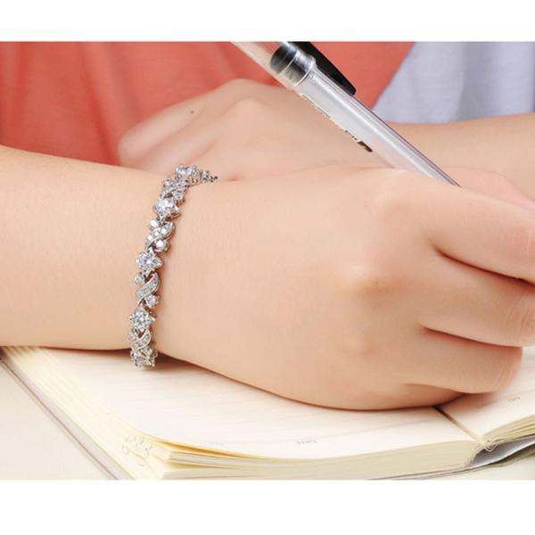 Women's White Gold Plated Clear Cubic Zircon Wedding Jewelry (JDS933)