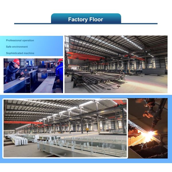 Modern Steel Structure Workshop with 50 Years Warranty Energy Efficient Design and Wind Load Resistance