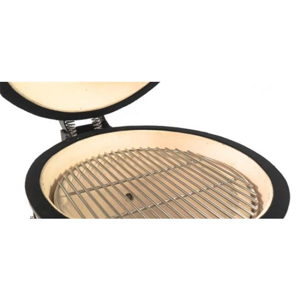 Красный застекленный Kitchenware угля курильщика гриля Kamado 15 дюймов керамический