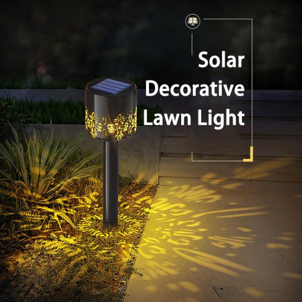 RGB Colorful Projection Solar Lawn Light Waterproof Decorative Light