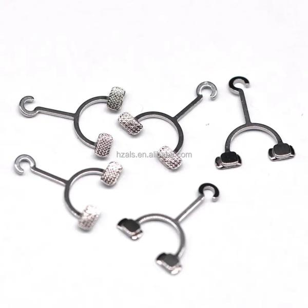 CE Certificate 2024 Dentist Orthodontic Accessories Bondable Composite Lingual Button Clamp 10pcs/pk Lingual Button smooth